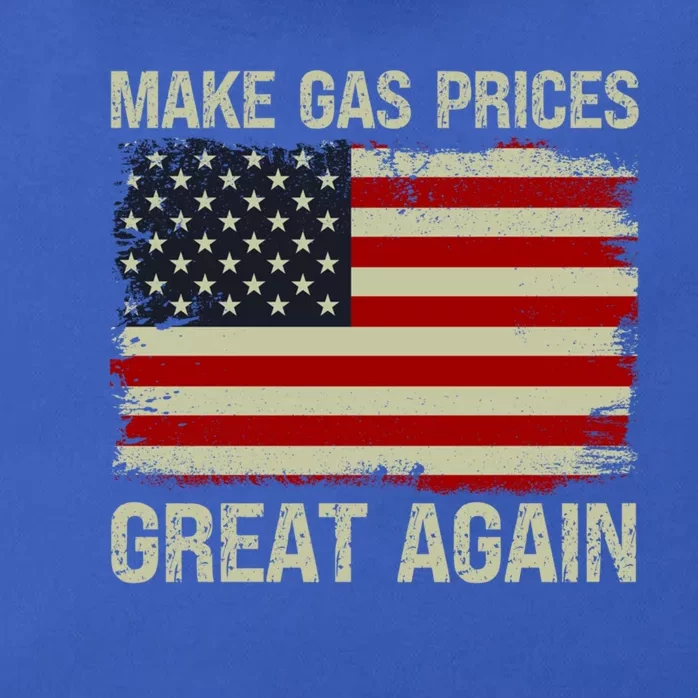 Make Gas Prices Great Again Distressed Usa Flag Gift Zip Tote Bag