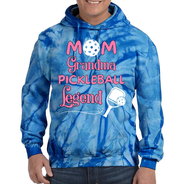 Mom Grandma Pickleball Legend Cute Pickleball Gift Tie Dye Hoodie