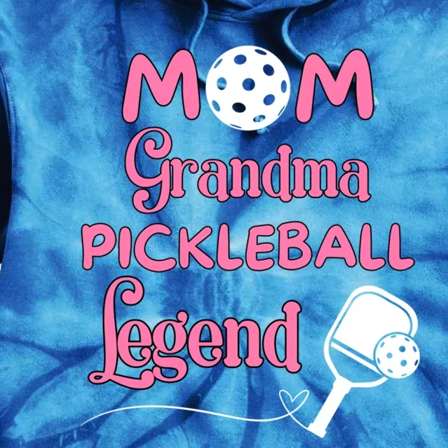 Mom Grandma Pickleball Legend Cute Pickleball Gift Tie Dye Hoodie