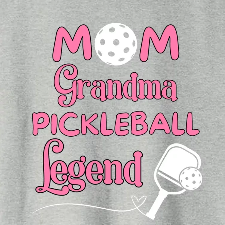 Mom Grandma Pickleball Legend Cute Pickleball Gift Women's Crop Top Tee