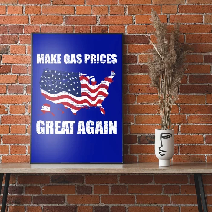 Make Gas Prices Great Again Usa American Flag Vintage Gift Poster