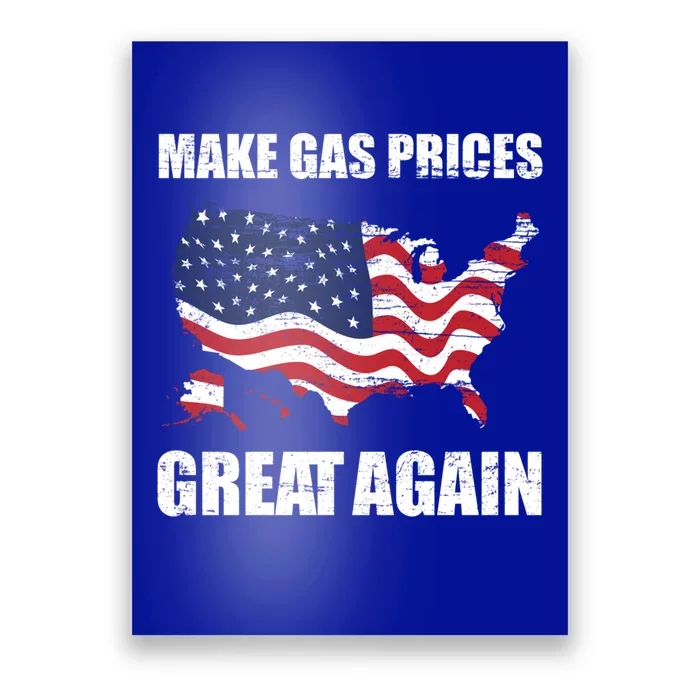 Make Gas Prices Great Again Usa American Flag Vintage Gift Poster