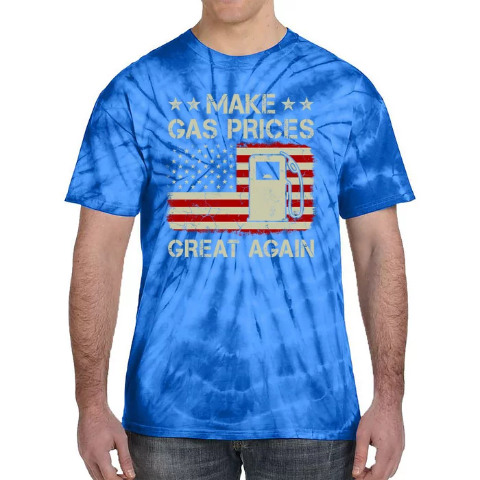 Make Gas Prices Great Again Vintage Old American Flag Cute Gift Tie-Dye T-Shirt