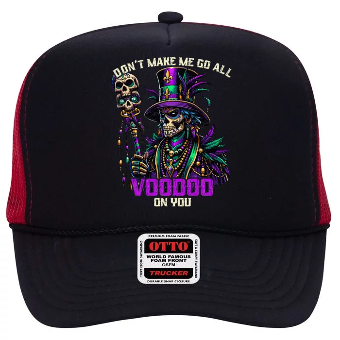 Mardi Gras Priest Hat New Orleans Witch Doctor Voodoo High Crown Mesh Trucker Hat