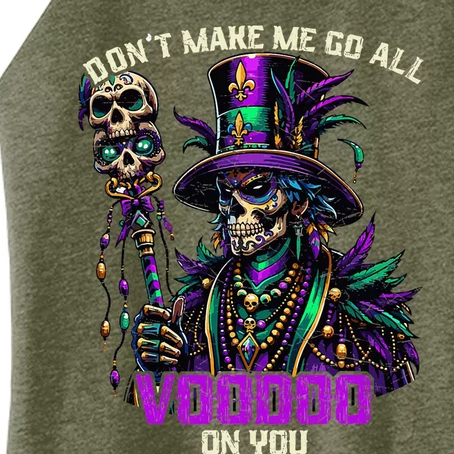 Mardi Gras Priest Hat New Orleans Witch Doctor Voodoo Women’s Perfect Tri Rocker Tank