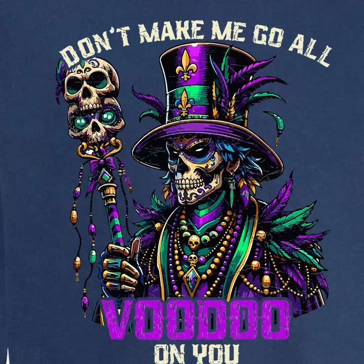 Mardi Gras Priest Hat New Orleans Witch Doctor Voodoo Garment-Dyed Sweatshirt