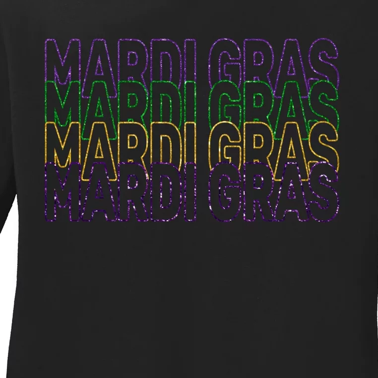 Mardi Gras {Product} For Women Ladies Long Sleeve Shirt