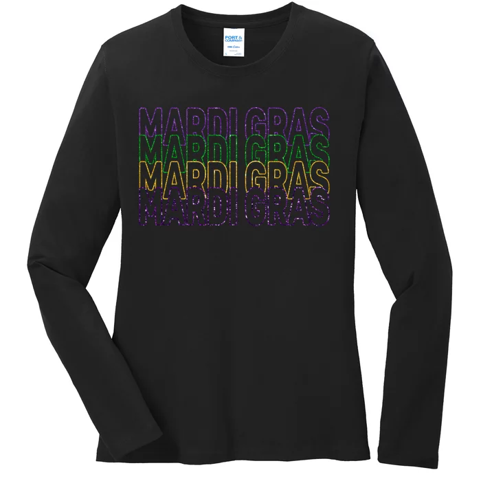 Mardi Gras {Product} For Women Ladies Long Sleeve Shirt