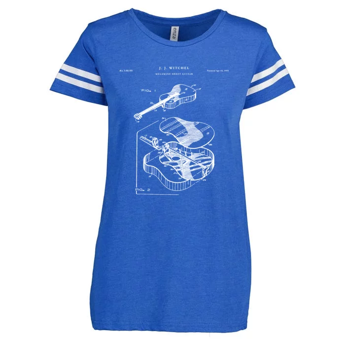 Martin Guitar Patent Music Gift Enza Ladies Jersey Football T-Shirt