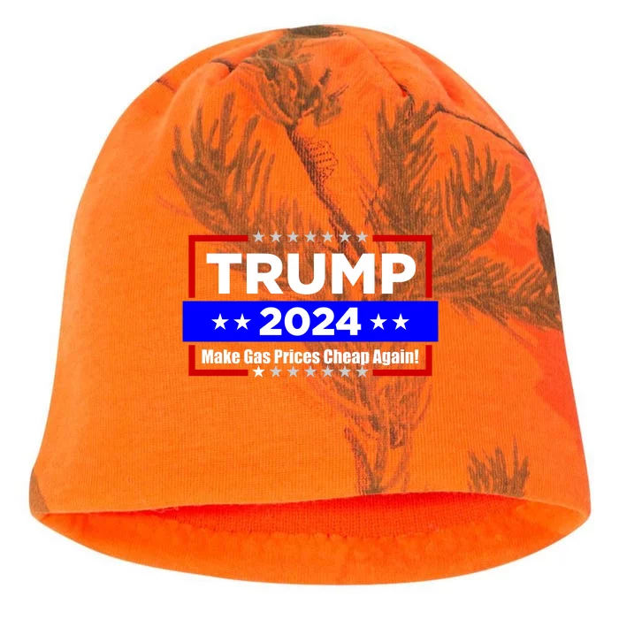 Make Gas Prices Cheap Again Trump 2024 Kati - Camo Knit Beanie