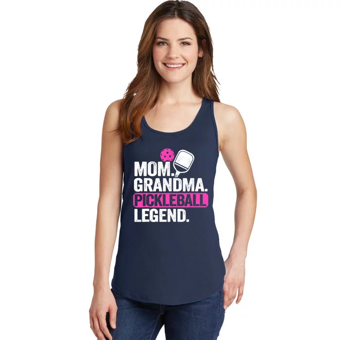 Mom Grandma Pickleball Legend Player Funny Pickle Ball Ladies Essential Tank