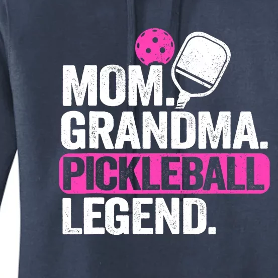 Mom Grandma Pickleball Legend Player Funny Pickle Ball Women's Pullover Hoodie