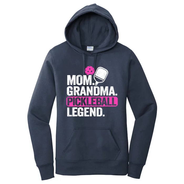 Mom Grandma Pickleball Legend Player Funny Pickle Ball Women's Pullover Hoodie