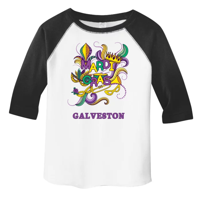 Mardi Gras Parade Carnival Galveston Texas Gift Mask Toddler Fine Jersey T-Shirt