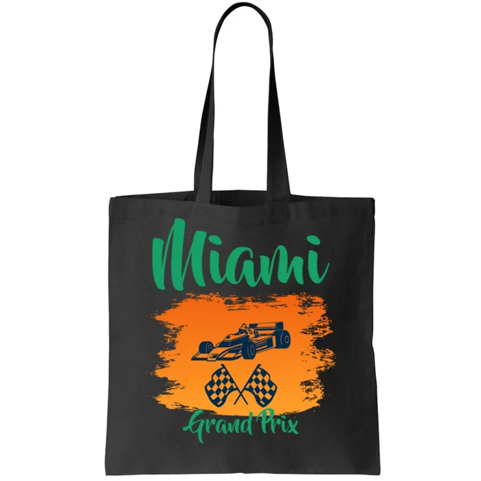 Miami Grand Prix 2022 Race Miami Gardens Retro Vintage Tote Bag