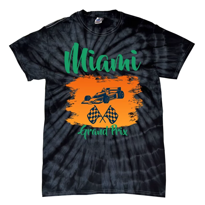 Miami Grand Prix 2022 Race Miami Gardens Retro Vintage Tie-Dye T-Shirt