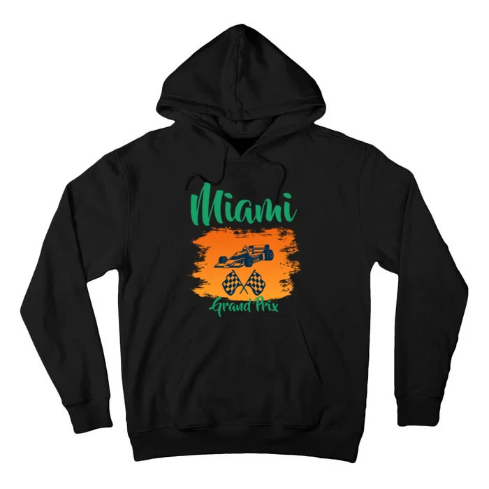 Miami Grand Prix 2022 Race Miami Gardens Retro Vintage Tall Hoodie