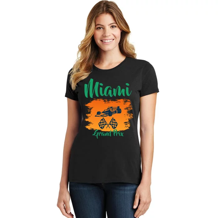 Miami Grand Prix 2022 Race Miami Gardens Retro Vintage Women's T-Shirt