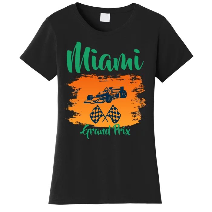 Miami Grand Prix 2022 Race Miami Gardens Retro Vintage Women's T-Shirt