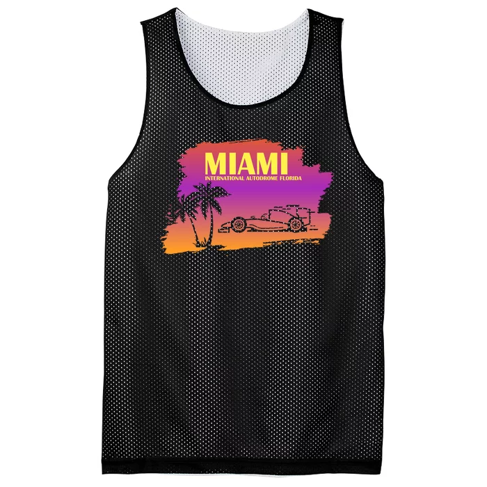 Miami Grand Prix 2022 Race Miami Gardens Retro Vintage Mesh Reversible Basketball Jersey Tank