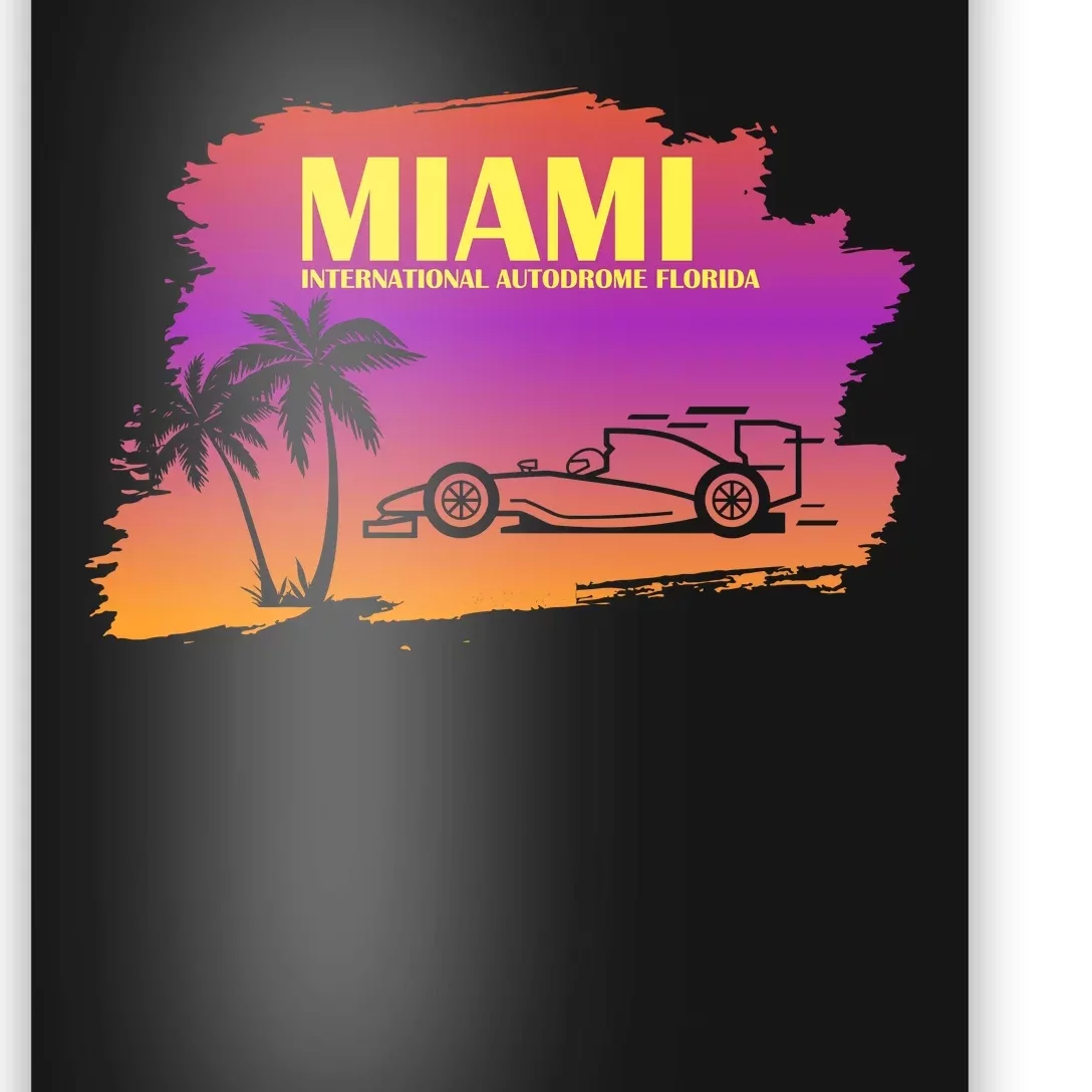 Miami Grand Prix 2022 Race Miami Gardens Retro Vintage Poster