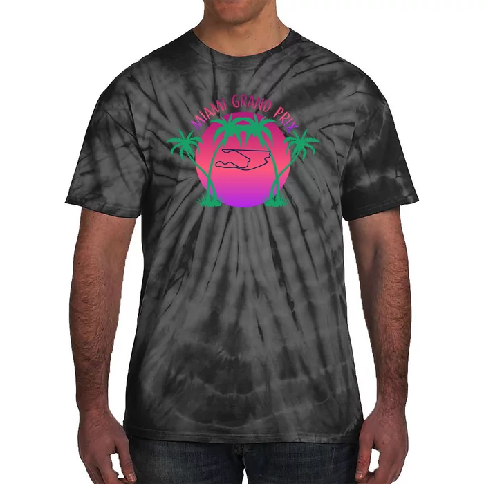 Miami Grand Prix 2022 Race Miami Gardens Retro Vintage Tie-Dye T-Shirt