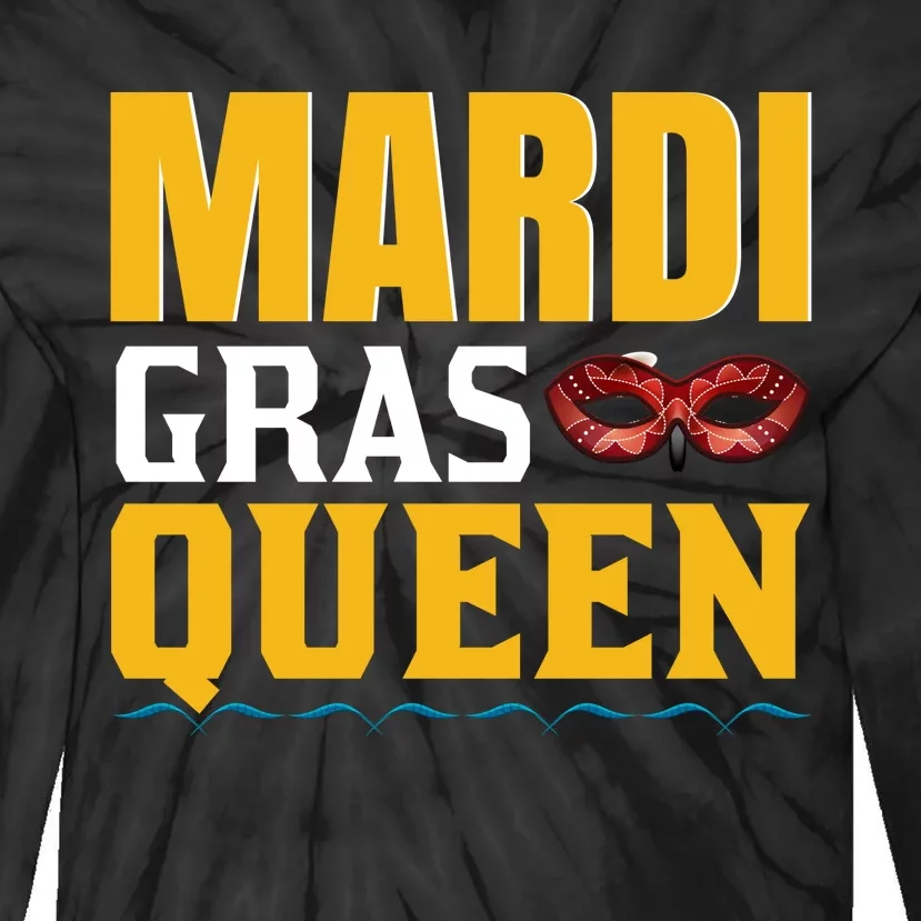 Mardi Gras Queen Tie-Dye Long Sleeve Shirt