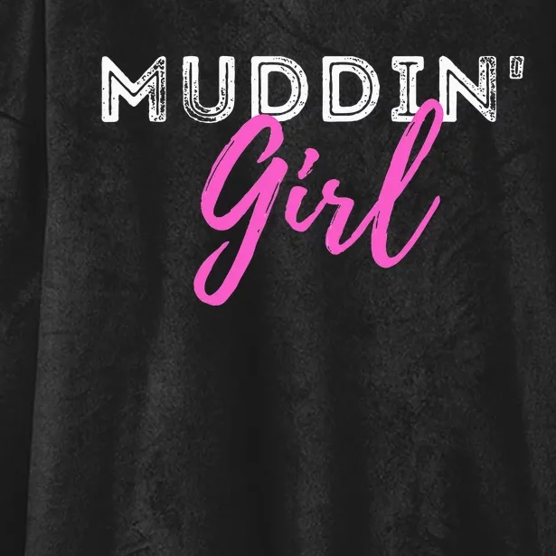 Muddin Girl Quad Biker Atv 4 Wheeler Gift Hooded Wearable Blanket