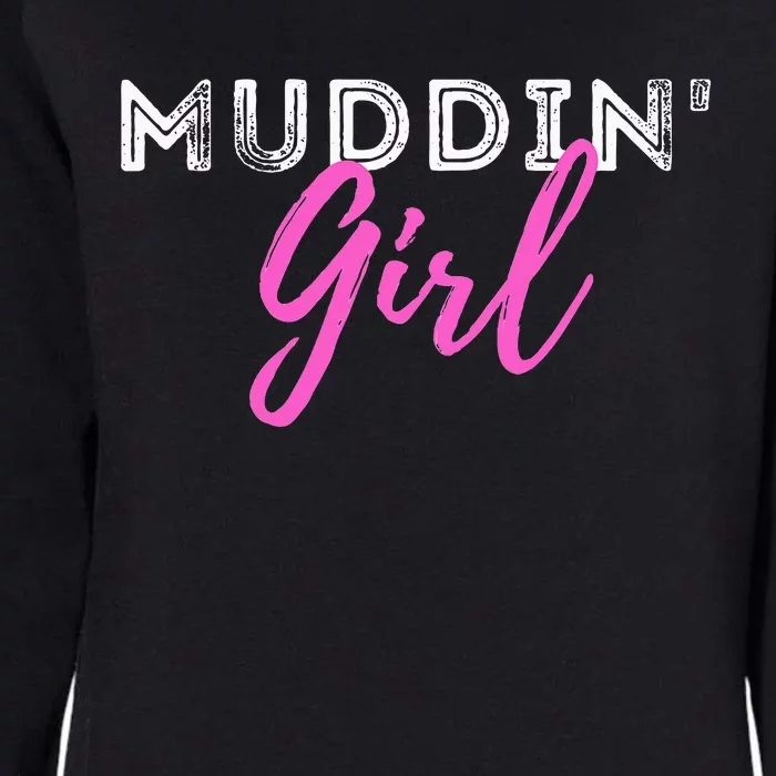 Muddin Girl Quad Biker Atv 4 Wheeler Gift Womens California Wash Sweatshirt