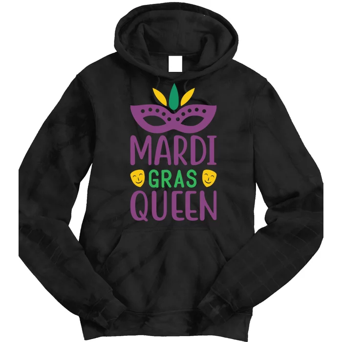 Mardi Gras Queen Tie Dye Hoodie