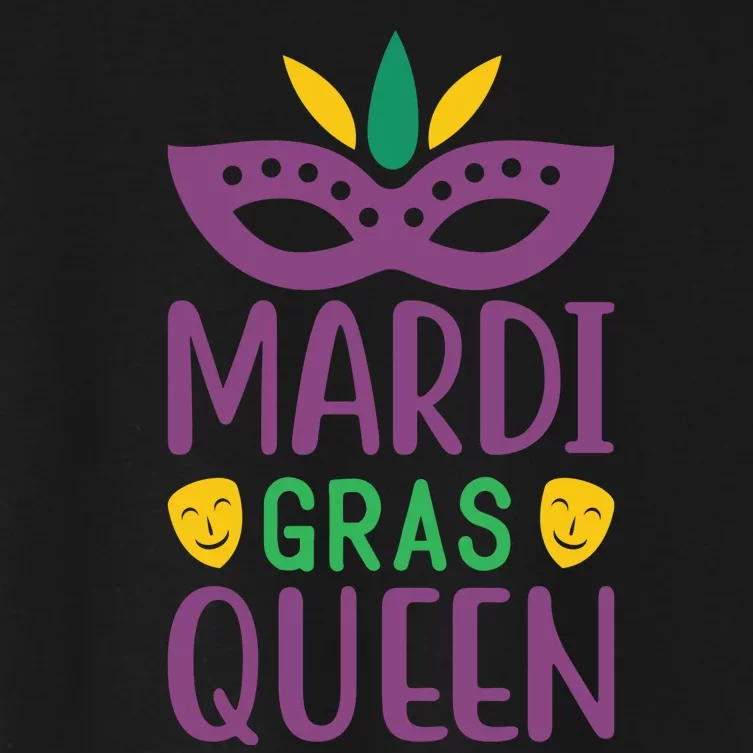 Mardi Gras Queen Women's Crop Top Tee