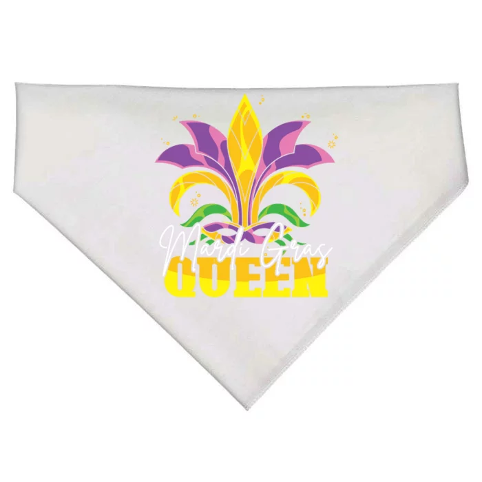 Mardi Gras Queen Masquerade Costume Gift Mardi Gras Funny Gift USA-Made Doggie Bandana