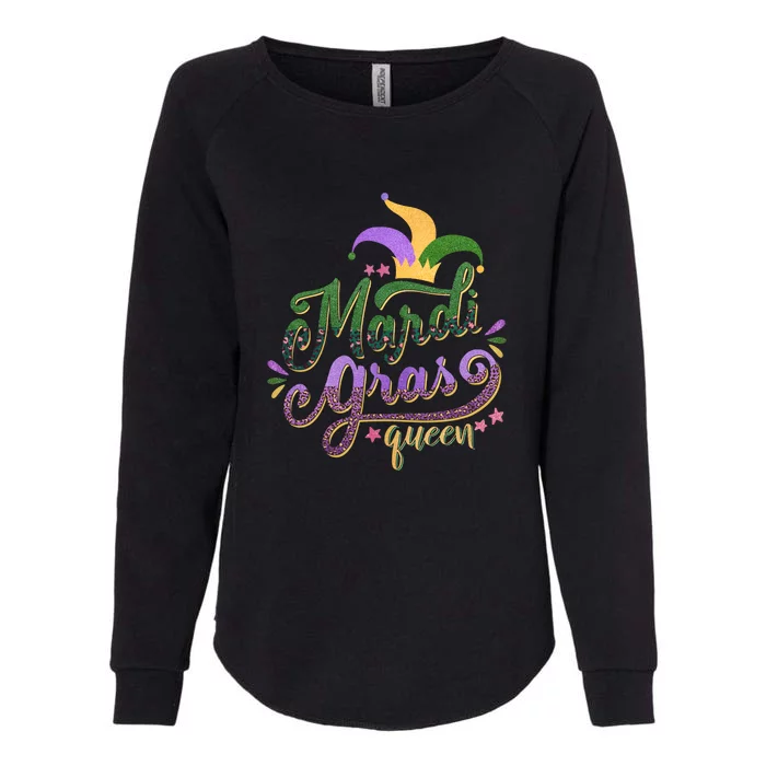 Mardi Gras Queen Gift Purplr Gold Green Gift Womens California Wash Sweatshirt