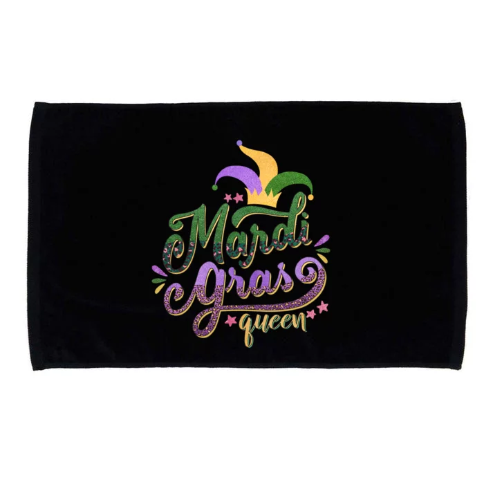 Mardi Gras Queen Gift Purplr Gold Green Gift Microfiber Hand Towel