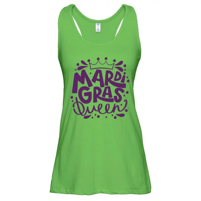 Mardi Gras Queen Celebration Ladies Essential Flowy Tank