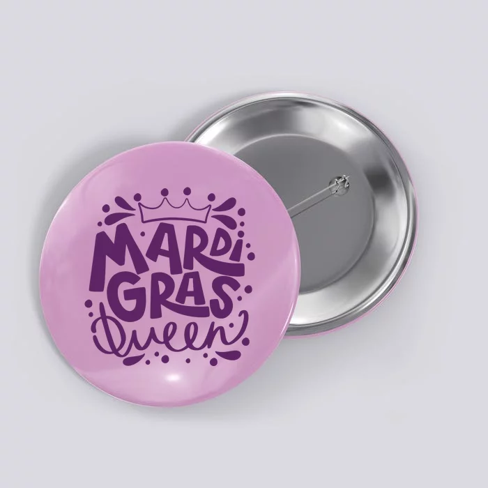 Mardi Gras Queen Celebration Button