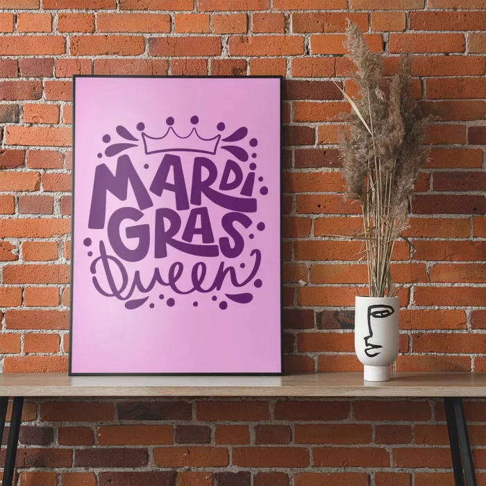 Mardi Gras Queen Celebration Poster