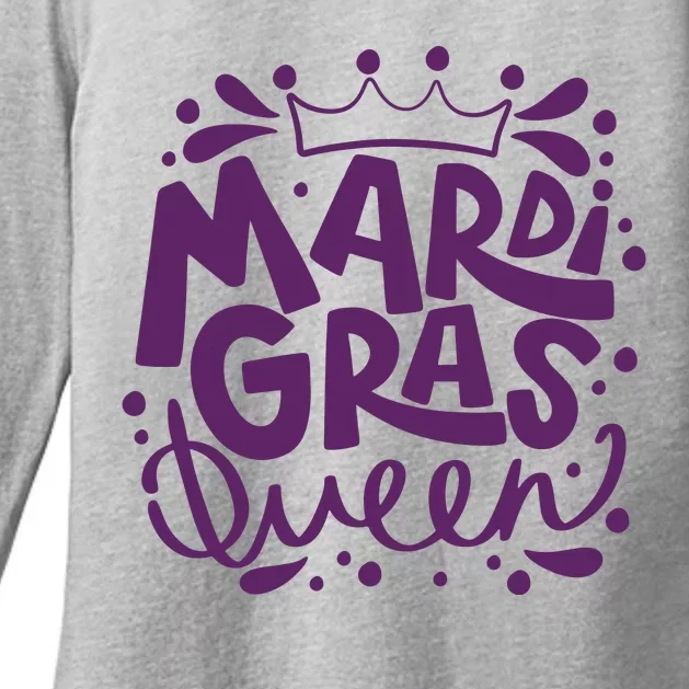 Mardi Gras Queen Celebration Womens CVC Long Sleeve Shirt