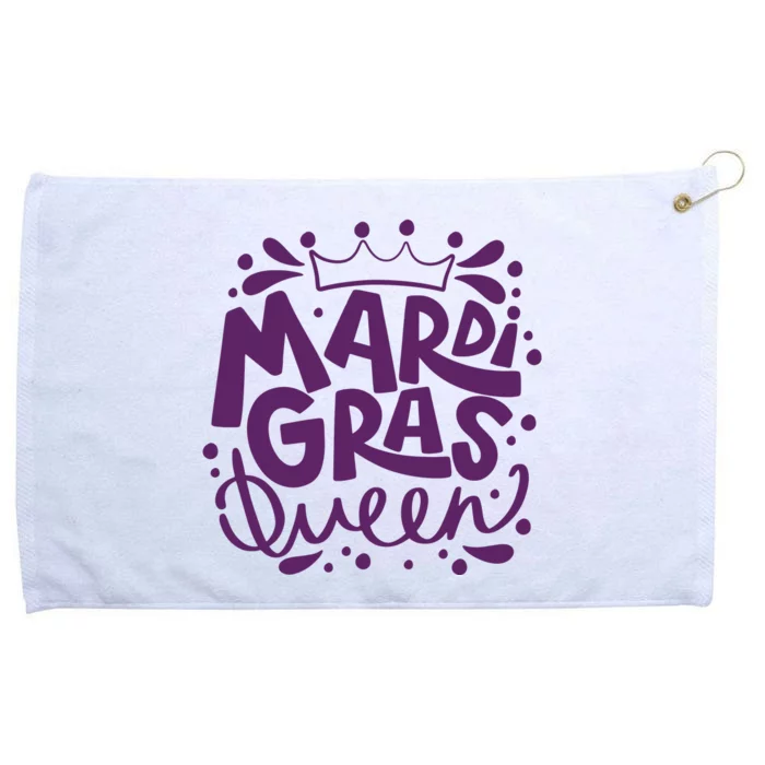 Mardi Gras Queen Celebration Grommeted Golf Towel