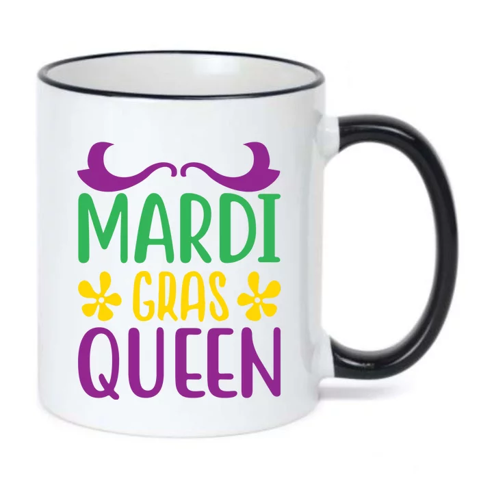 Mardi Gras Queen Black Color Changing Mug