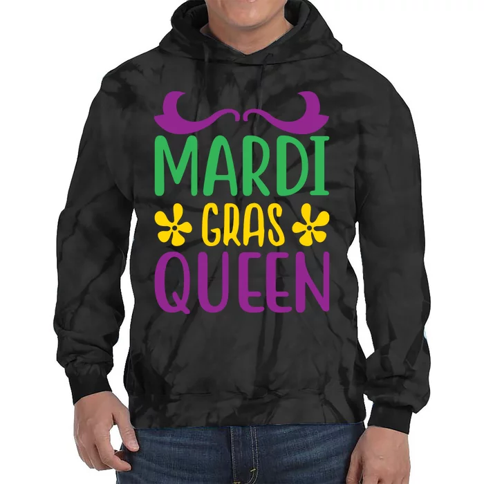 Mardi Gras Queen Tie Dye Hoodie