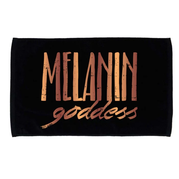 Melanin Goddess Queen Black African American Gift Meaningful Gift Microfiber Hand Towel