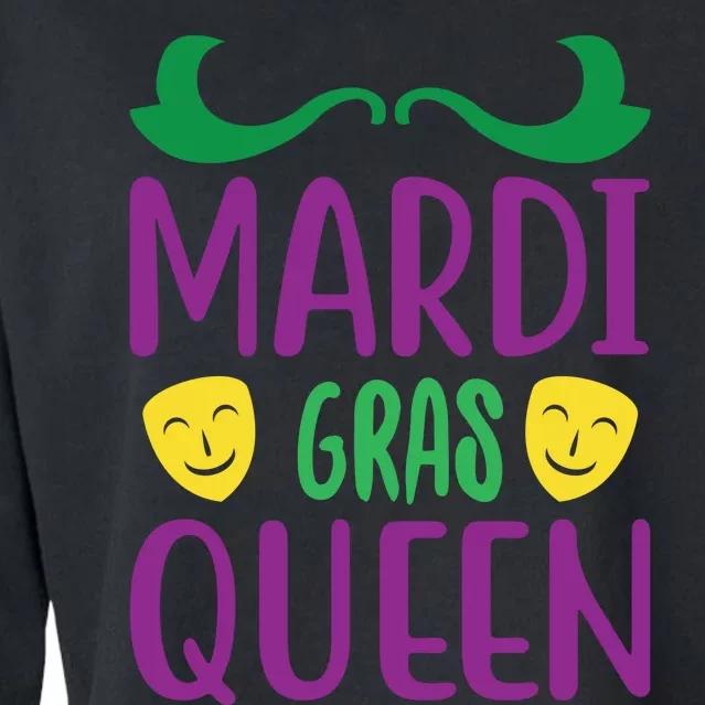 Mardi Gras Queen Cropped Pullover Crew