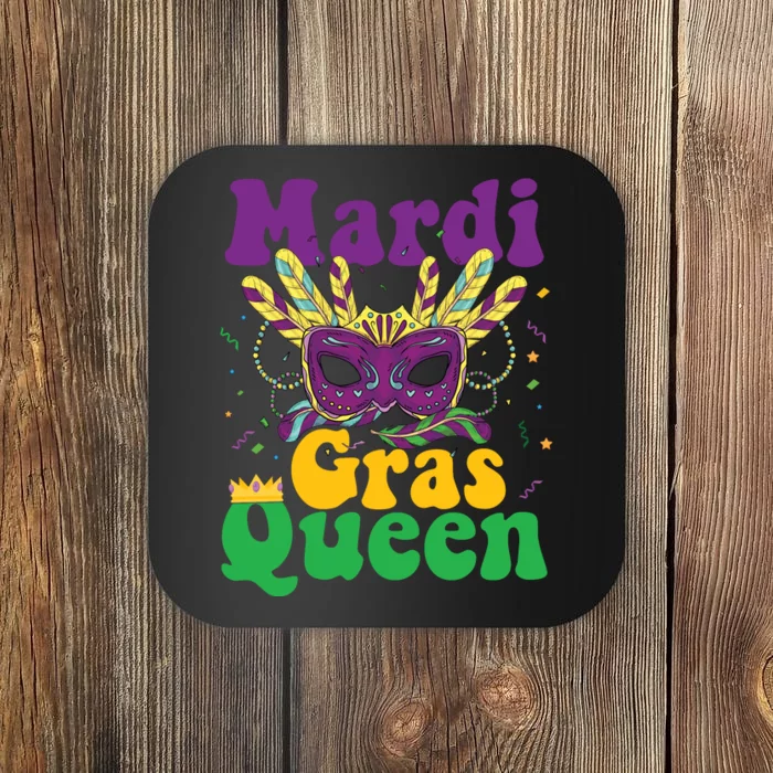 Mardi Gras Queen Funny Costume Mardi Gras Coaster