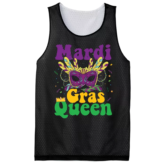 Mardi Gras Queen Funny Costume Mardi Gras Mesh Reversible Basketball Jersey Tank