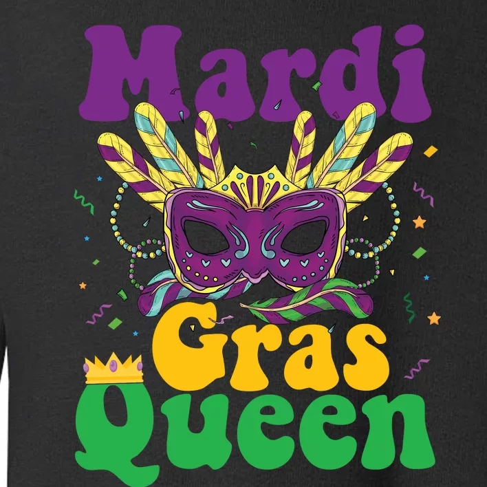 Mardi Gras Queen Funny Costume Mardi Gras Toddler Sweatshirt