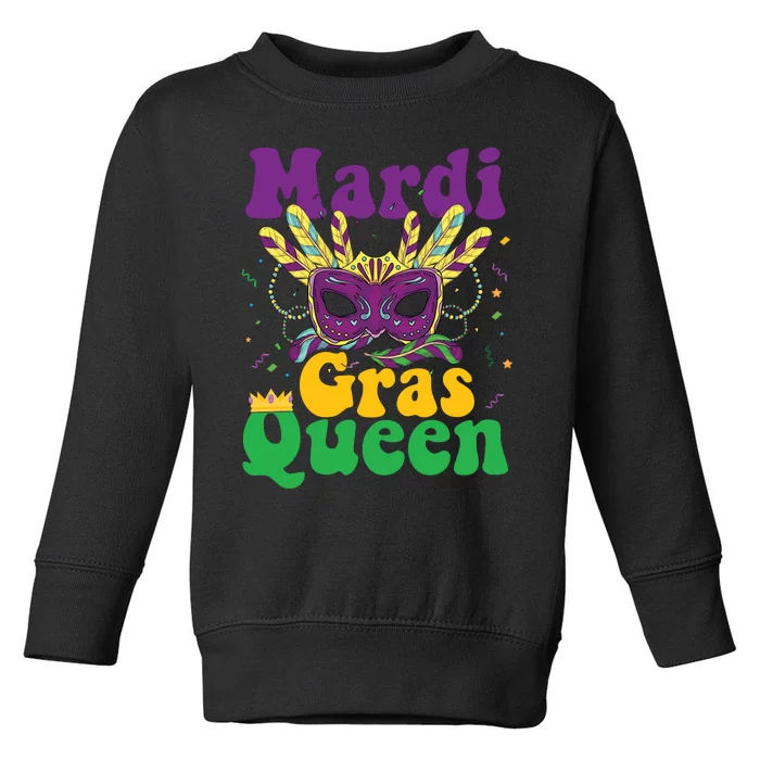 Mardi Gras Queen Funny Costume Mardi Gras Toddler Sweatshirt