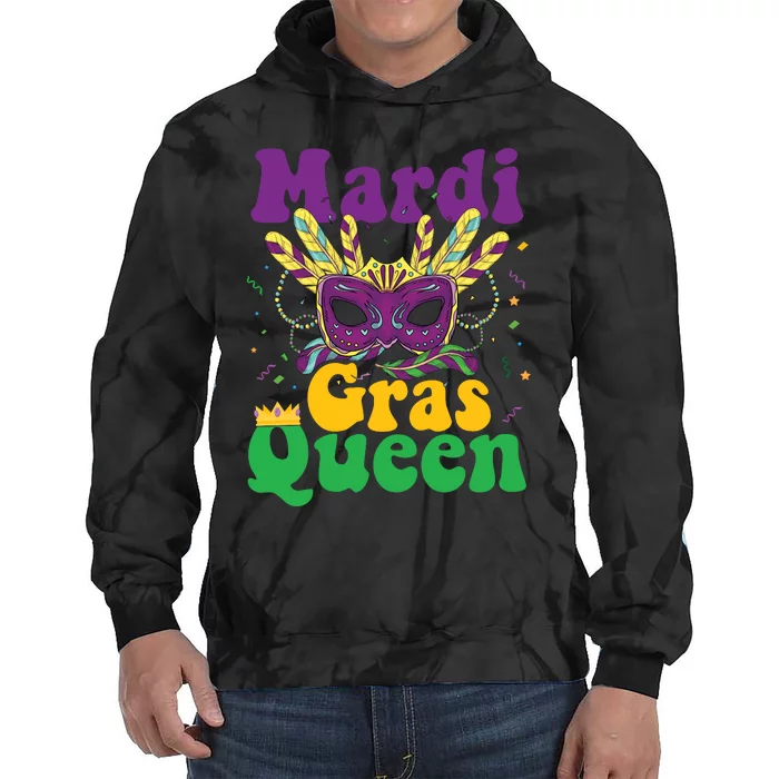 Mardi Gras Queen Funny Costume Mardi Gras Tie Dye Hoodie