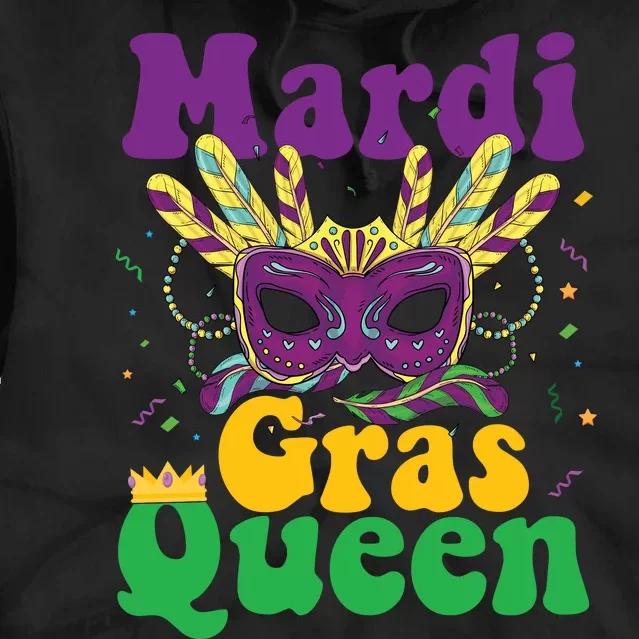 Mardi Gras Queen Funny Costume Mardi Gras Tie Dye Hoodie