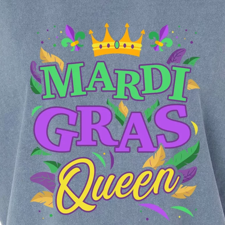 Mardi Gras Queen For New Orleans Carnival Costume Gift Garment-Dyed Women's Muscle Tee